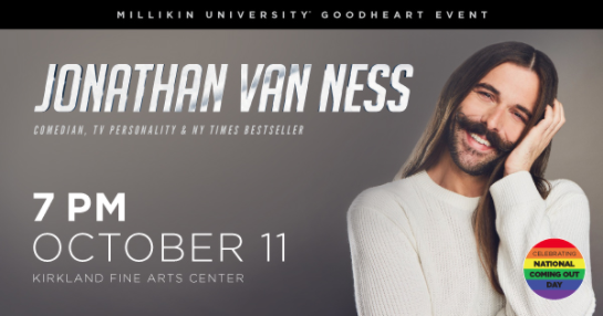 Jonathan Van Ness Millikin University show time