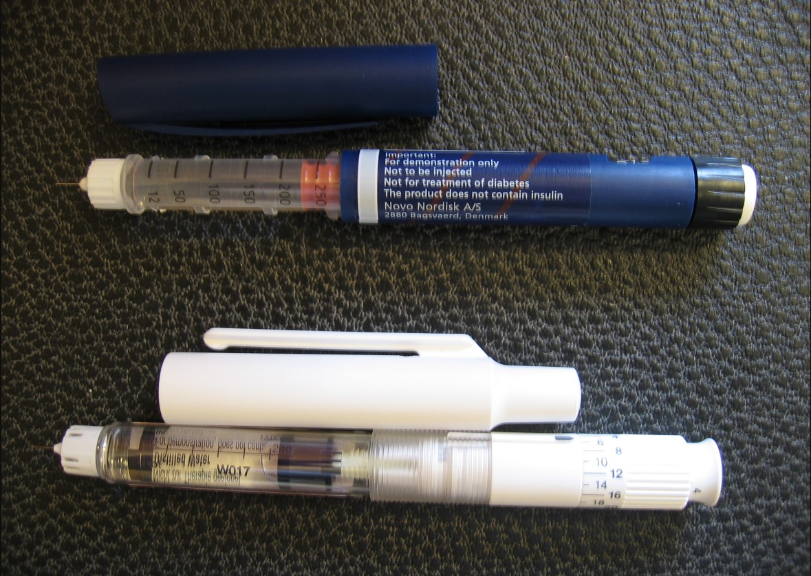 Pre-filled insulin syringes; commonly known as insulin pens. 