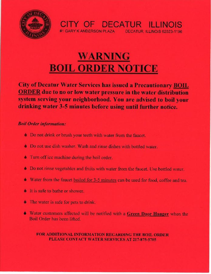 City of Decatur Boil Order Notice