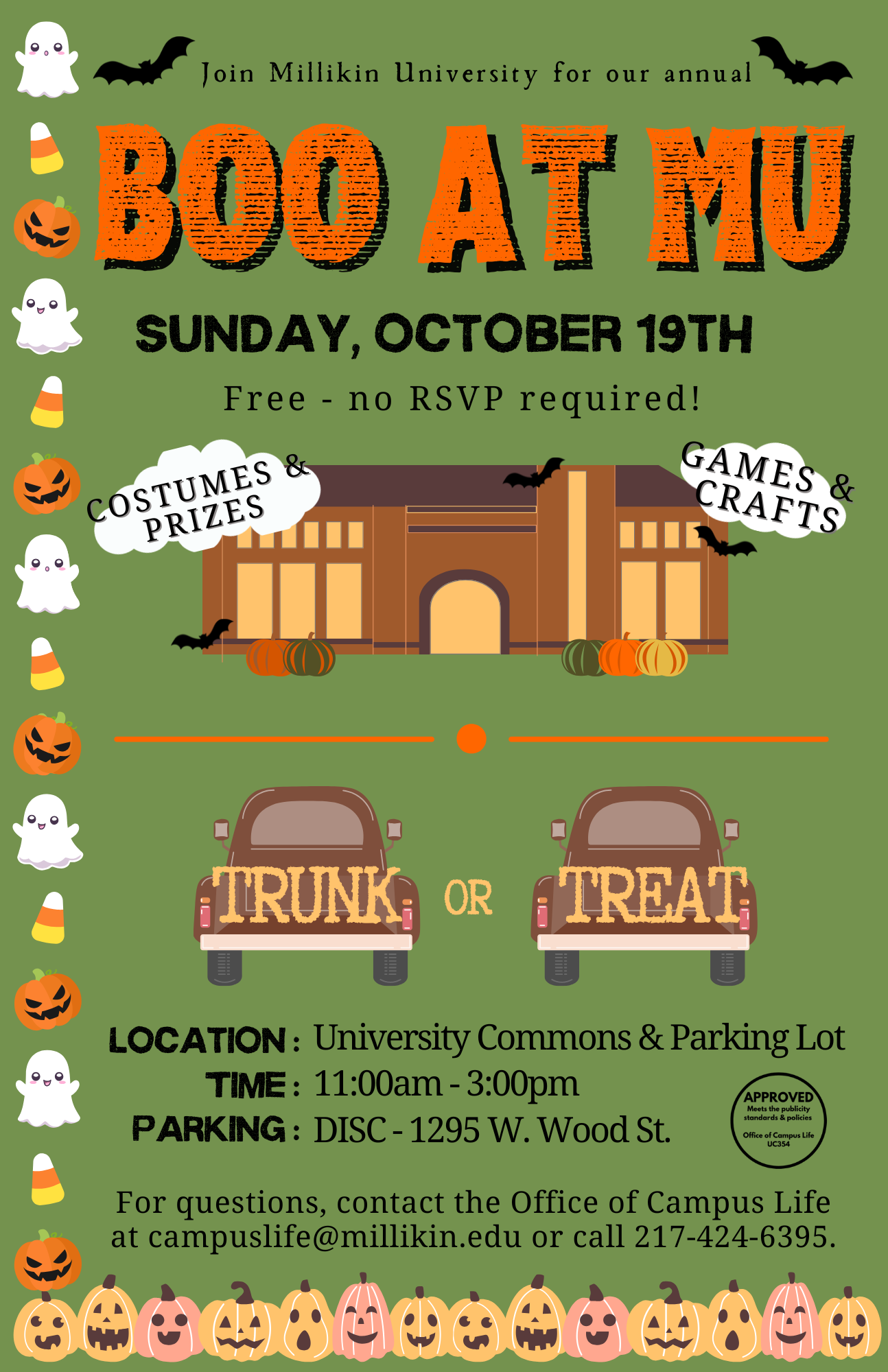 Millikin’s Boo at MU Trunk-or-Treat Event is Back